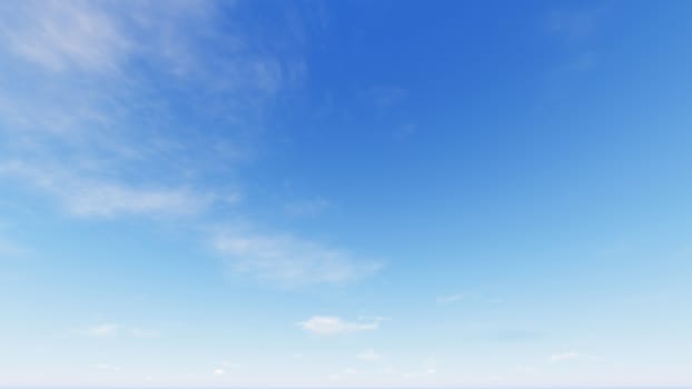 Cloudy blue sky abstract background, blue sky background with tiny clouds, 3d rendering

