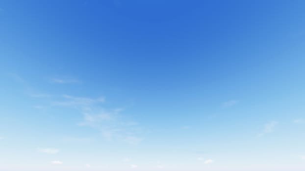 Cloudy blue sky abstract background, blue sky background with tiny clouds, 3d rendering

