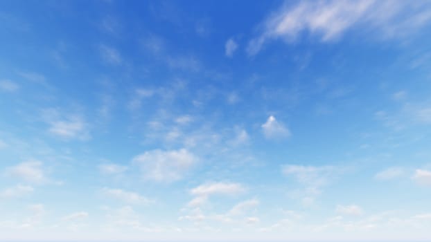 Cloudy blue sky abstract background, blue sky background with tiny clouds, 3d rendering

