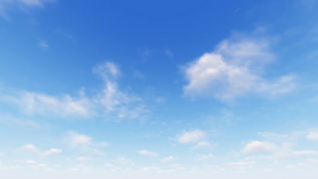 Cloudy blue sky abstract background, blue sky background with tiny clouds, 3d rendering

