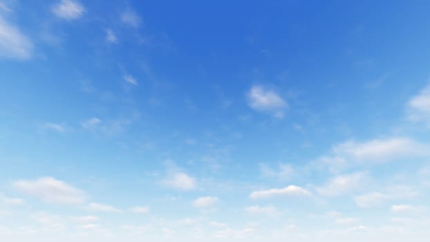 Cloudy blue sky abstract background, blue sky background with tiny clouds, 3d rendering

