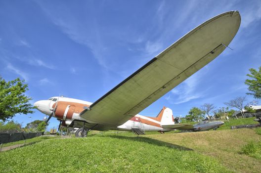 View of the retired DC-3 of Clark Gable