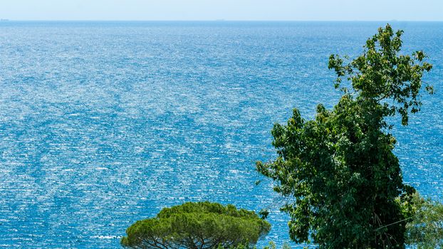 The beautiful Sicilian coast with ancient summer residences