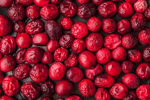 Dried cranberries for mulled wine and hot tea horizontal