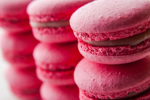 Blurred pink macaroon horizontal