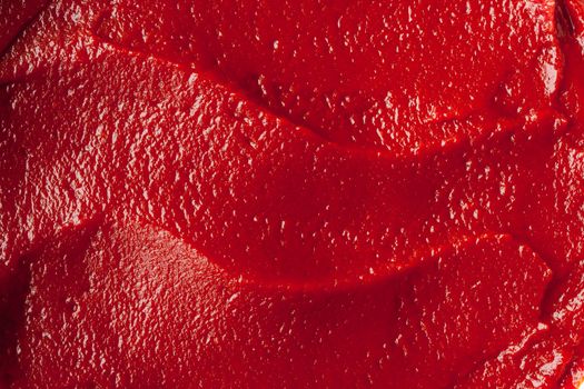 Tomato paste texture close-up horizontal