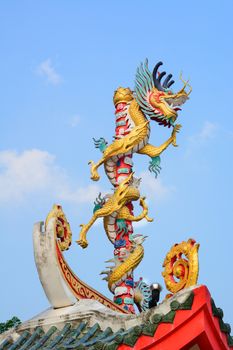 Dragon chinese in Temple