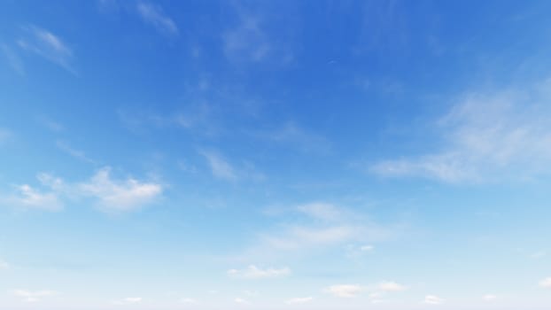 Cloudy blue sky abstract background, blue sky background with tiny clouds, 3d rendering

