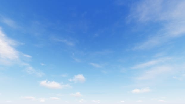 Cloudy blue sky abstract background, blue sky background with tiny clouds, 3d rendering

