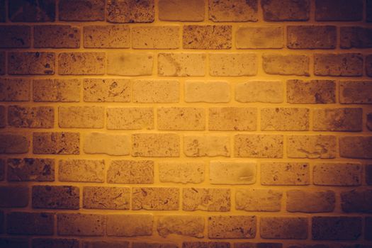 Weathered texture of stained old dark brown and red brick wall background, grungy rusty blocks of stone-work technology