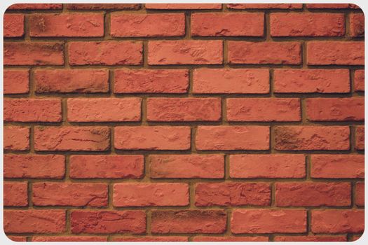 Weathered texture of stained old dark brown and red brick wall background