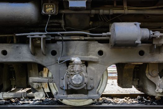 The old wheel train on bangkok