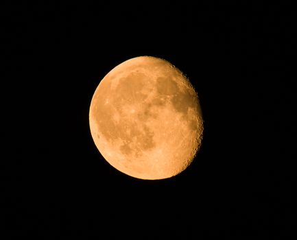 Waning gibbous moon, 23rd July 2016 from Sussex, England.