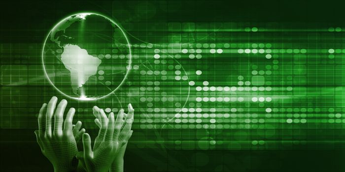 Futuristic Technology Concept as a Presentation Background