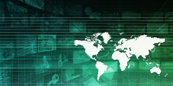 Global Technology Business Abstract Background as Art