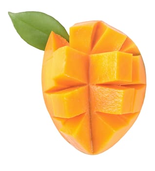 The mango fruit isolated on white background