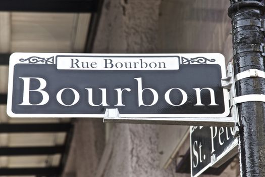 Bourbon Street in New Orleans, Jazz Festival, Louisiana, USA