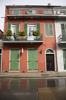 New Orleans architecture in French Quarters, United States of America