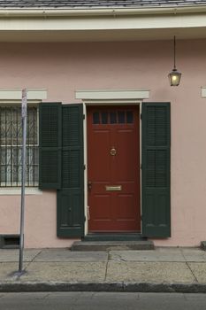 New Orleans architecture in French Quarters, United States of America