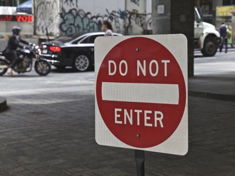 Do not enter Sign, New York, United States of America