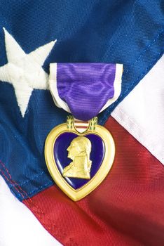 Purple heart awarded for wounds in combat
