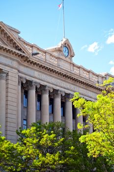 The Weld county courthouse in Greeley, Colorado USA