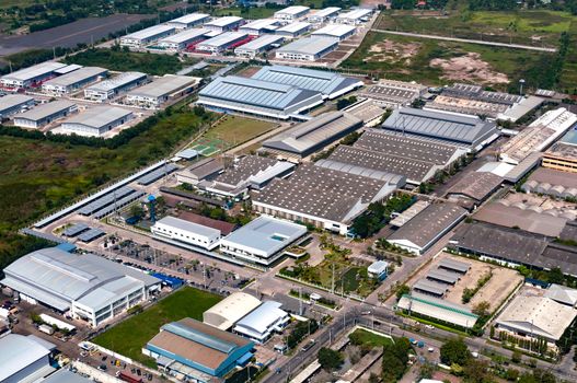 Industrial estate factories warehouse and storage facilities and land development