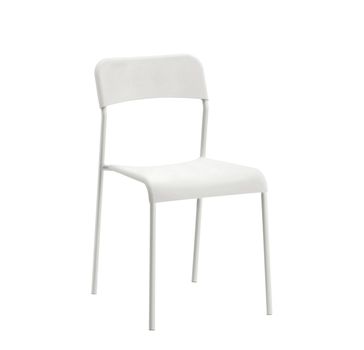 White chair on white background