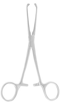 surgical clamps on a white background isolation