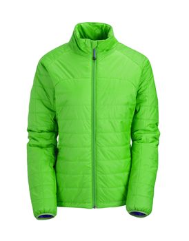 green jacket  isolated on white background