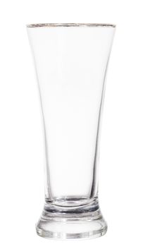 Empty beer glass. Isolated on white background