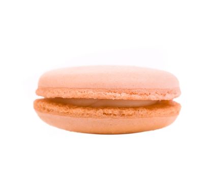 Close up Macaroon isolated on white background