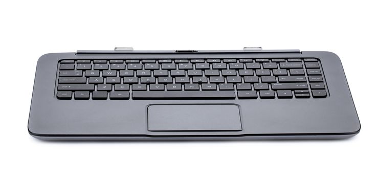 Computer keyboard isolated on white background