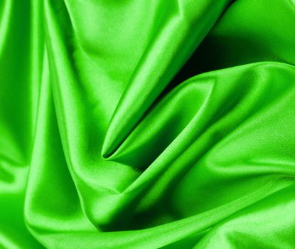 green silk background or texture