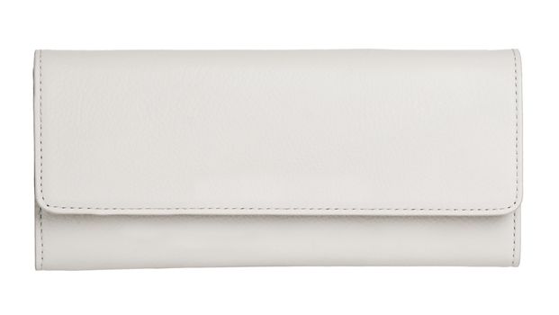 Woman purse (wallet) isolated on the white background