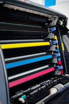 Color laser printer toners cartridges 