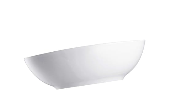 White bowl isolated on white background