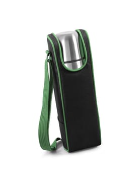 Thermos isolated on white, clipping path included
