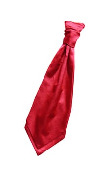 red tie isolated on white background