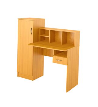 table and a small cabinet