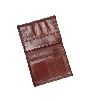 leather wallet isolated