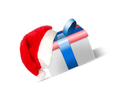 Santa hat and gift