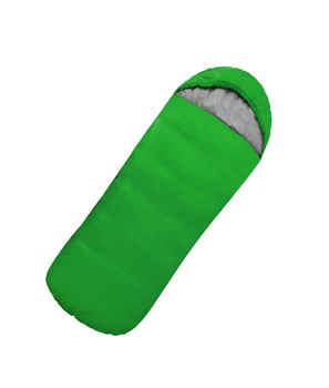Sleeping bag used to keep warm on camping trips