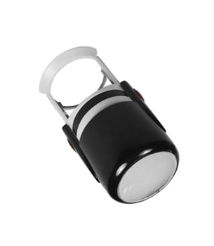 Black stamp isolated on white background