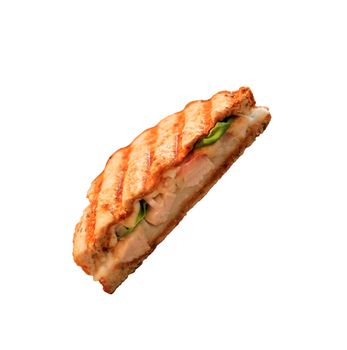 Grilled sandwich or panini with melting cheese