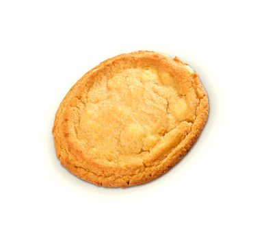 whole apple pie isolated on white.