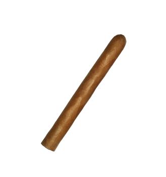 isolated long elegant brown cigar