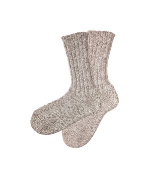 woollen socks pair isolated on white background