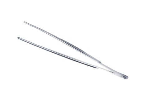 metal eyebrow tweezers isolated on white