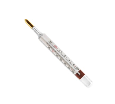 Thermometer it is isolated on a white